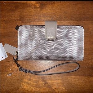 Snakeskin Coach wristlet